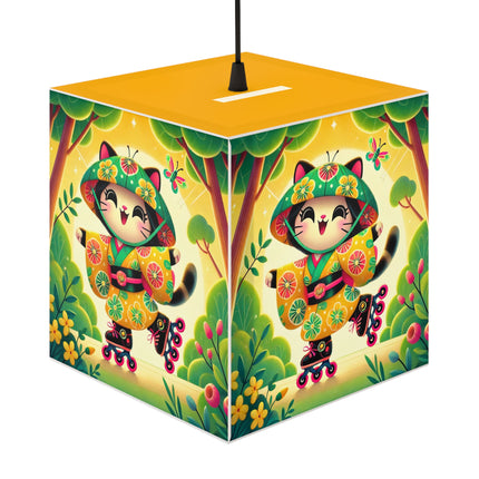 🌟🛼 Firefly Dance on Wheels Light Cube Lamp – Joyful Glow & Playful Movement