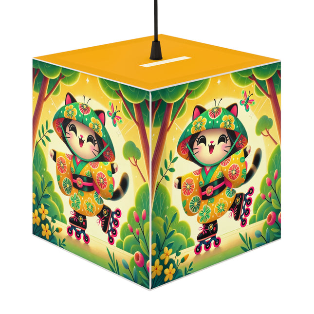 🌟🛼 Firefly Dance on Wheels Light Cube Lamp – Joyful Glow & Playful Movement