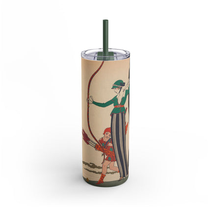 L'Arc Rouge by George Barbier Skinny Matte Tumbler, 20oz