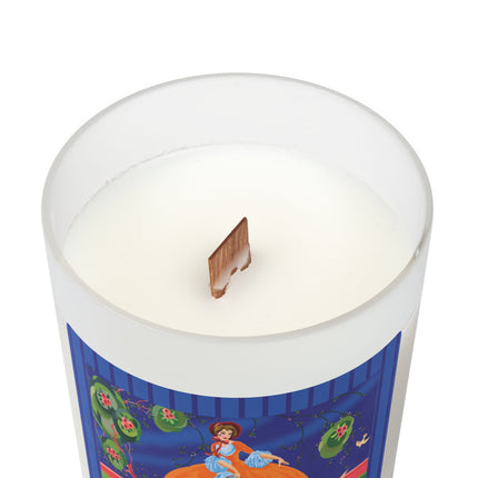 Spring Whispers Frosted Glass Candle, 11oz