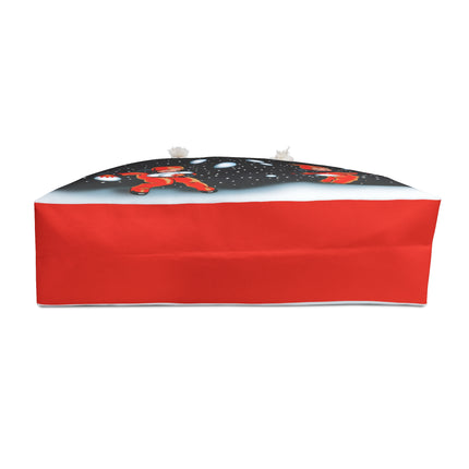 Festive Snowball Weekender Bag