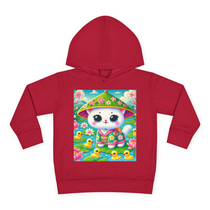 Lily Pond Stroll Toddler Pullover Fleece Hoodie