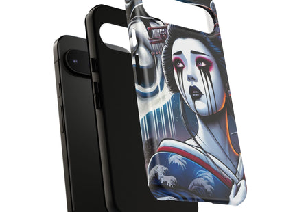 Geisha’s Black Ink Tears Phone Cases