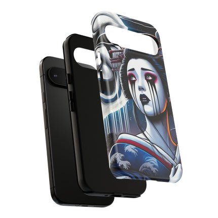 Geisha’s Black Ink Tears Phone Cases