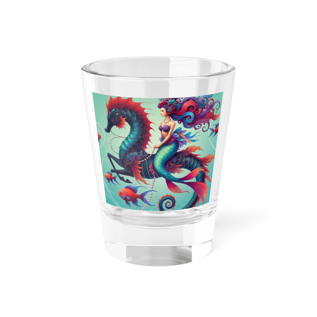 Mermaid & Sea Dragon Shot Glass – Ocean Guardian & Mythic Beauty