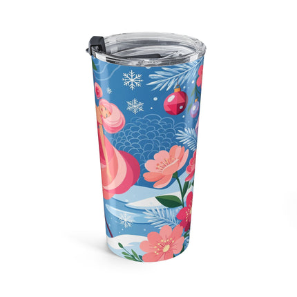 ⛸️🌸 The Rose Waltz On Ice Tumbler – Art Deco Winter Fantasy