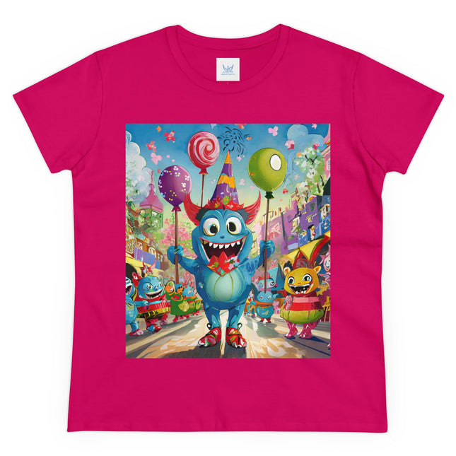 Monster Parade Madness Women's Midweight Cotton Tee