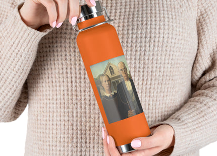American Gothic by Grant Wood Copper Vacuum Insulated Bottle, 22oz