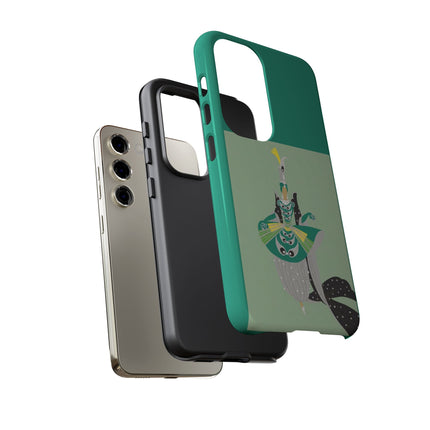 Peacock Dancer Phone Case – Opulent Glamour & Theatrical Elegance