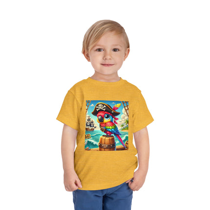 Captain Parrot and the Treasure Seas Toddler Short Sleeve Tee