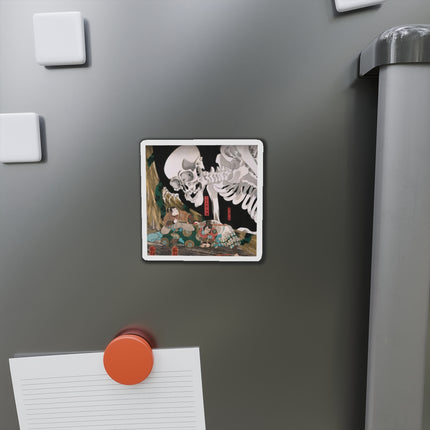 Mitsukuni Defying the Skeleton Spectre by Utagawa Kuniyoshi Die-Cut Magnets (4 Sizes)