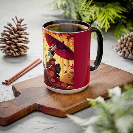 Theatrical Harvest Rabbit Colorful Mugs (11oz, 15oz)