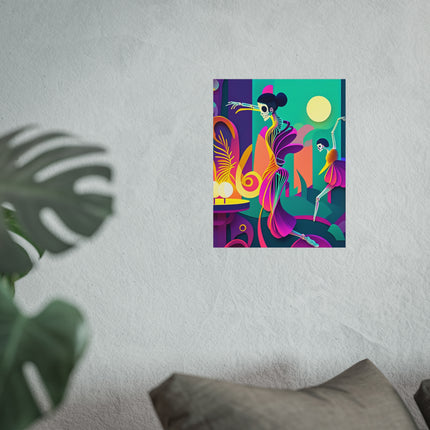 Dance of the Skeleton Ballerinas Fine Art Posters