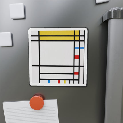 Place de la Concorde by Piet Mondrian Die-Cut Magnets (5 Sizes)