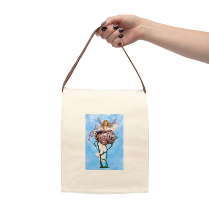 Enchanting Serenity Canvas Lunch Bag With Strap