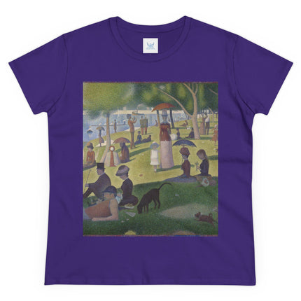 A Sunday on La Grande Jatte by Georges Seurat Women's Midweight Cotton Tee