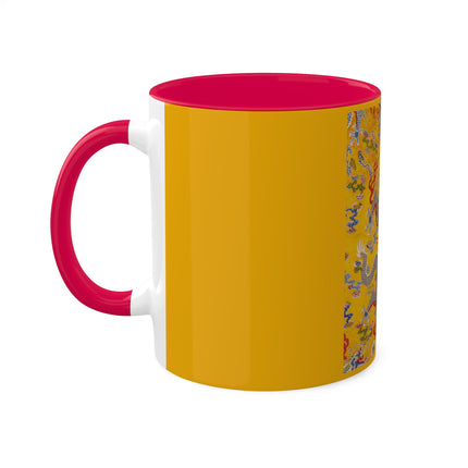 The Imperial 12-Symbol Robe, A Dragon's Regalia Colorful Mugs, 11oz