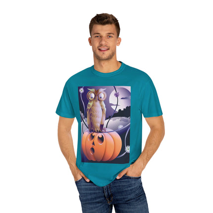 The Startled Pumpkin Unisex Garment-Dyed T-shirt