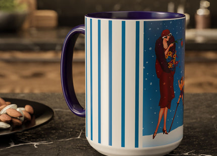 Snowfall & Couture Colorful Mugs (11oz, 15oz)