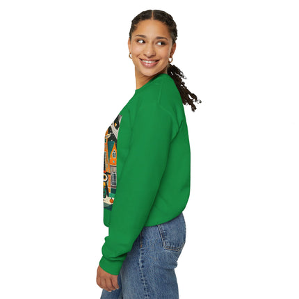 Night of the Trick-or-Treating Owlets Unisex Heavy Blend™ Crewneck Sweatshirt