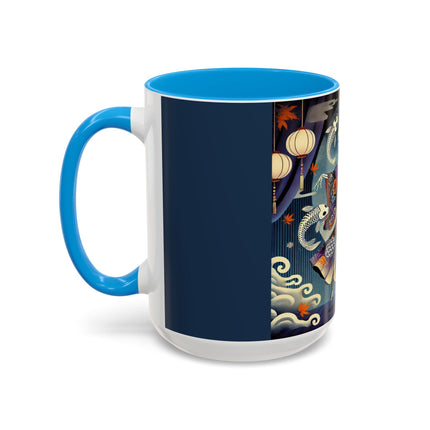 Skeleton Kabuki Performer Colorful Mugs (11oz, 15oz)