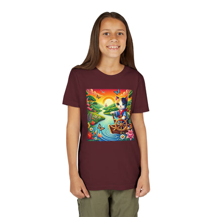 Sailor Kitten’s River Adventure Youth Short Sleeve Tee