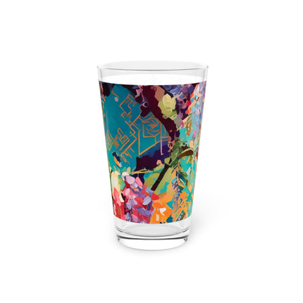 Golden Wisteria Symphony Glass, 16oz