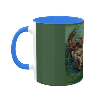 Crab on its Back by Vincent Van Gogh Colorful Mugs, 11oz