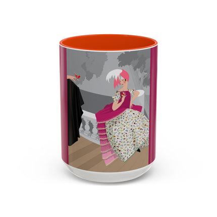 The Red Bird Colorful Mugs – Gentle Storybook Charm & Elegant Whimsy