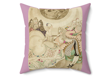 Sur talons rouges (On Red Heels) pl 01 by Gerda Wegener Spun Polyester Square Pillow