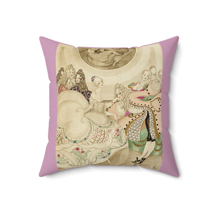 Sur talons rouges (On Red Heels) pl 01 by Gerda Wegener Spun Polyester Square Pillow