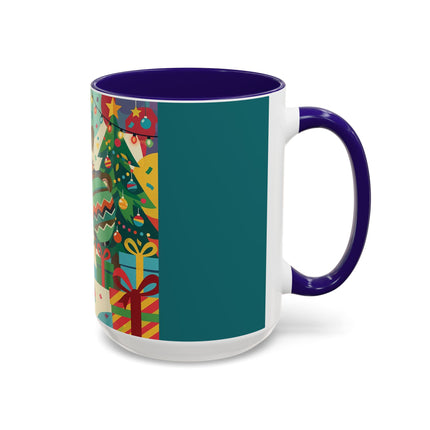 🎄✨ The Lady Of The Christmas Ornament Colorful Mug – Art Deco Holiday Fantasy