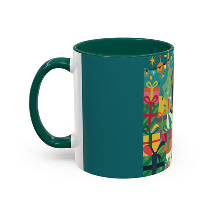 🎄✨ The Lady Of The Christmas Ornament Colorful Mug – Art Deco Holiday Fantasy