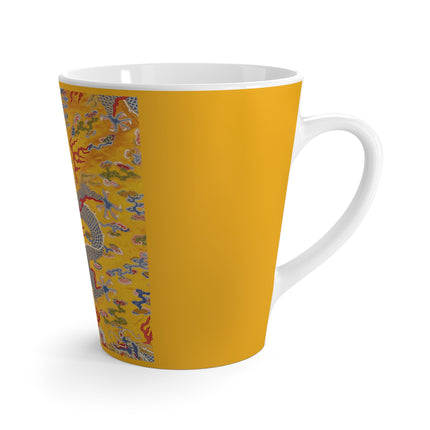 The Imperial 12-Symbol Robe, A Dragon's Regalia Latte Mug
