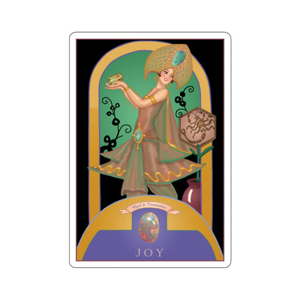 October & Opal, Tourmaline (from the Gem Series) by Sofia Chiostri Kiss-Cut Stickers (4 Sizes)