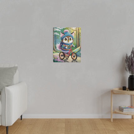 Baby Owl Matte Canvas, Stretched, 0.75"