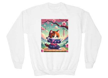 Samurai Kitten Youth Crewneck Sweatshirt