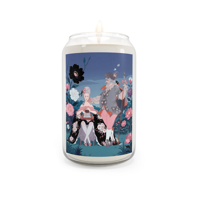 🌸🎩 The Garden Courtship Scented Soy Candle – Art Deco Floral Romance