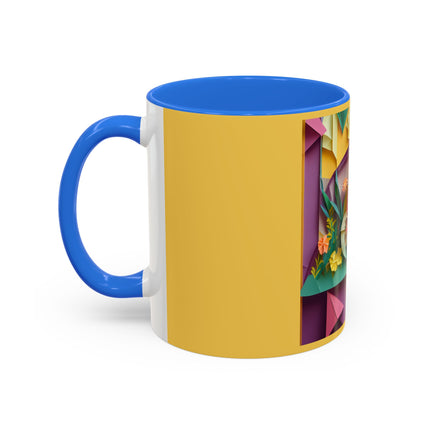 Origami Bicycle Colorful Mugs (11oz, 15oz)