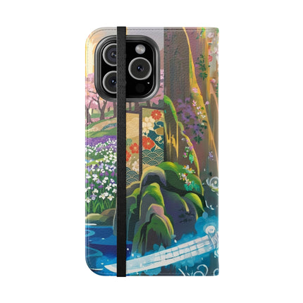 🐆⚔️ Circuit Samurai Jaguar Flip Case – Neon Power & Electric Honor
