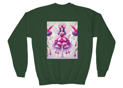 Fuchsia Fairy Youth Crewneck Sweatshirt
