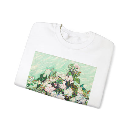 Roses by Vincent Van Gogh Heavy Blend™ Crewneck Sweatshirt