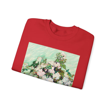 Roses by Vincent Van Gogh Heavy Blend™ Crewneck Sweatshirt