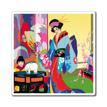 A Timeless Journey by Umberto Brunelleschi Magnets (3 Sizes)