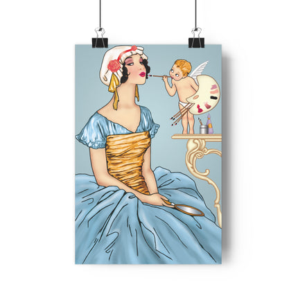 The Enchanting Painter: A Fairy's Artistic Touch Giclée Art Print