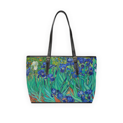 Irises by Vincent Van Gogh PU Leather Shoulder Bag