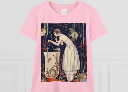 L'Etourdissant Petit Poisson (The Dazzling Little Fish) by George Barbier Women's Midweight Cotton Tee