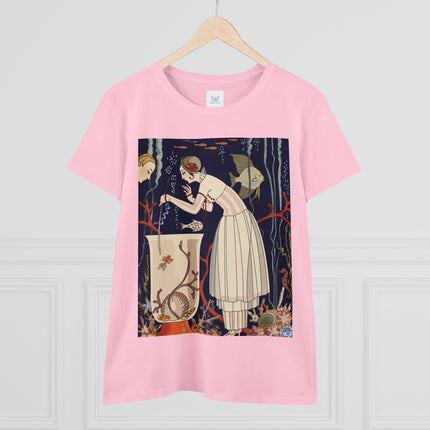 L'Etourdissant Petit Poisson (The Dazzling Little Fish) by George Barbier Women's Midweight Cotton Tee