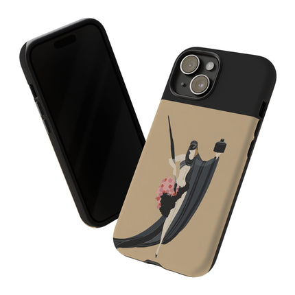 Dancer with Ink & Blossoms Phone Case – Elegant Grace & Artistic Poise