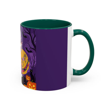 🎭🌹 The Harlequin Rose Masquerade Colorful Mug – Theatrical Halloween Romance